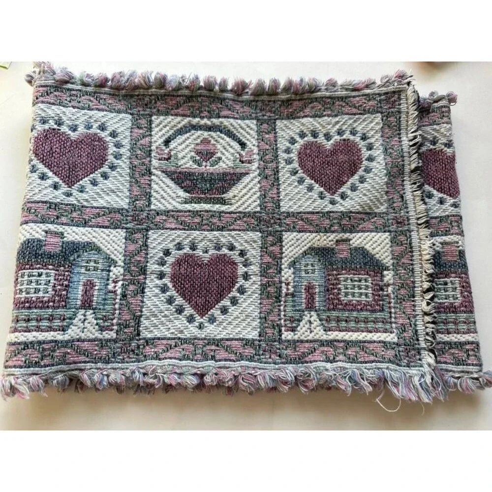 Granny core cottage core table runner tapestry